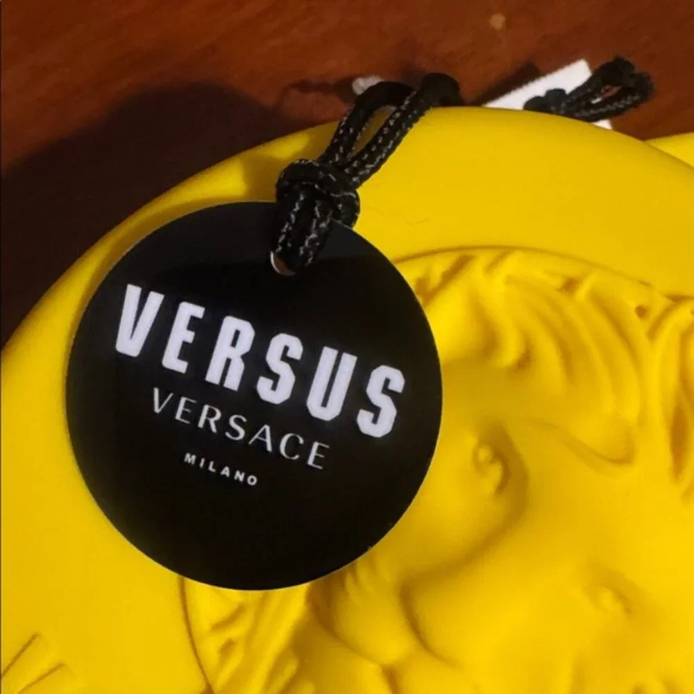 Versus Versace Versace Fire Island Lion Silicone Strap Watch, 44mm Yellow